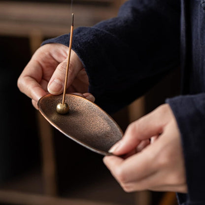 Zen Alloy Bead Incense Holder for Home Decor and Aromatherapy