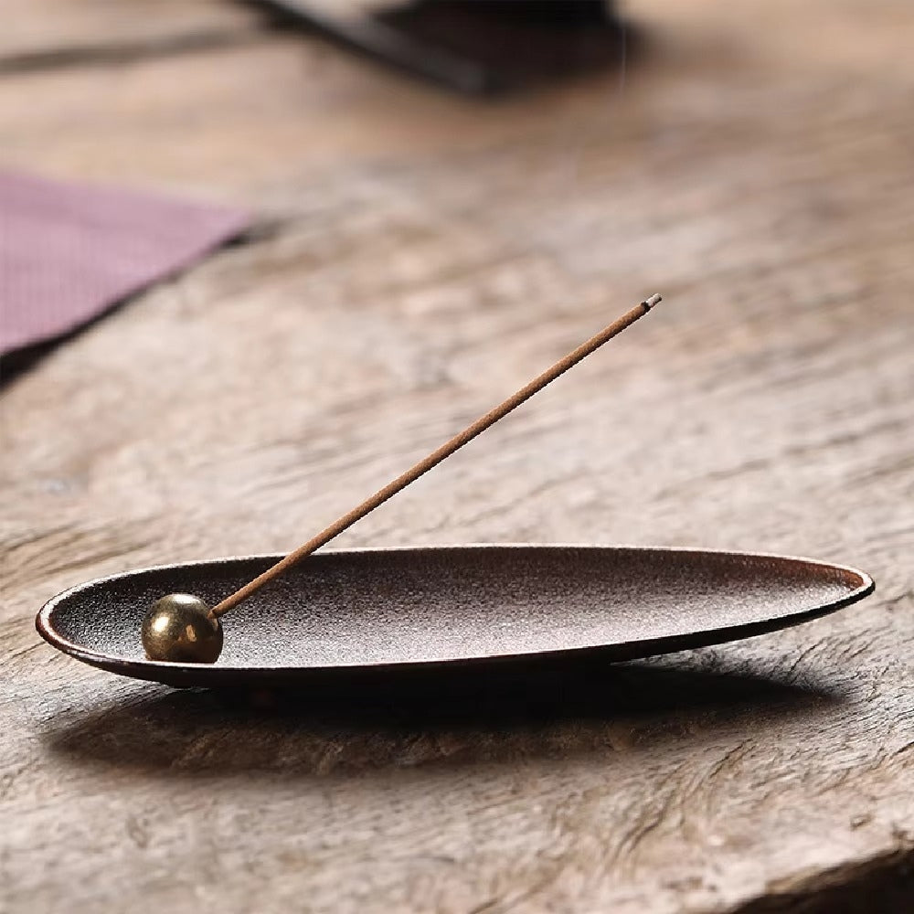 Zen Alloy Bead Incense Holder for Home Decor and Aromatherapy
