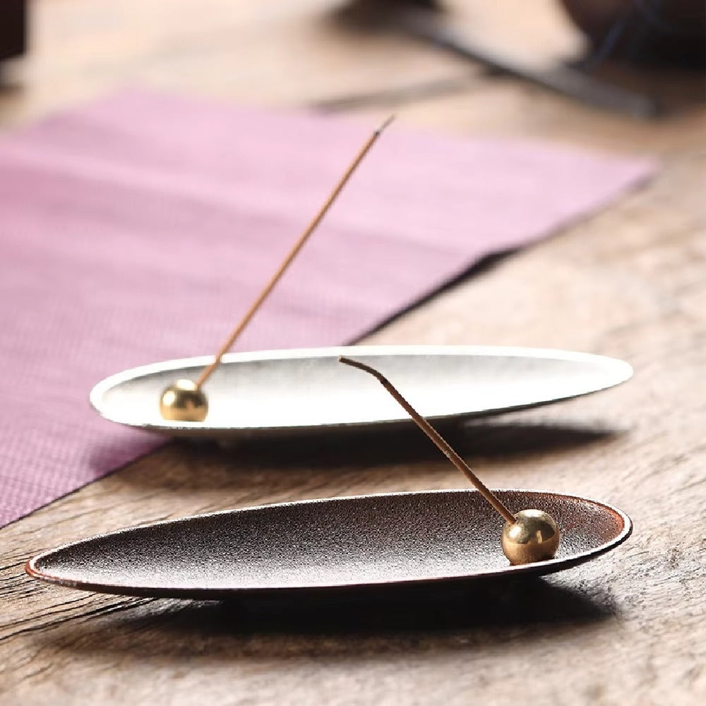 Zen Alloy Bead Incense Holder for Home Decor and Aromatherapy