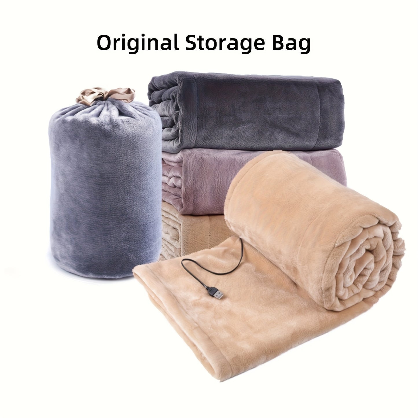 Elektrische Deken Sjaal - Draagbare Verhitte Deken voor Thuis &amp; Reizen