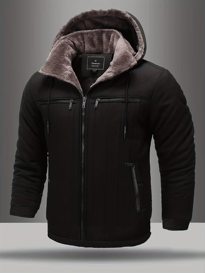 Veste d'hiver pour hommes – Veste à capuche thermoisolée pour les températures plus humides