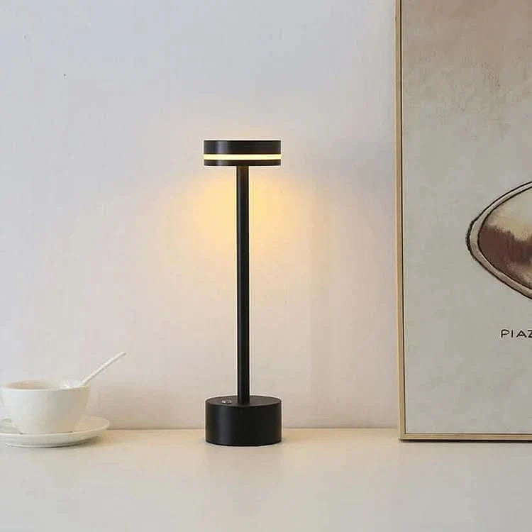 Lampe de table LED rechargeable - Design moderne sans fil en aluminium