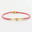 Nora - Adjustable Heart Letter Initial Bracelets Pink — made with care and attention to detail.