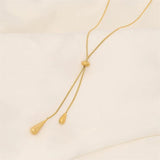 Ismara - Adjustable Pull Droplet Necklace & Earrings — designed to inspire your lifestyle.