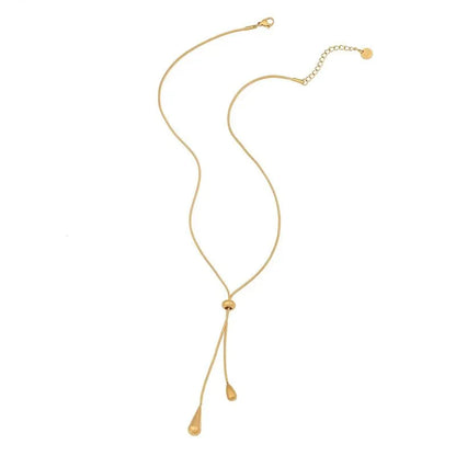 Ismara - Adjustable Pull Droplet Necklace & Earrings — designed to inspire your lifestyle.