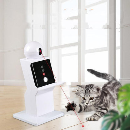 Robot jouet interactif pour chat avec griffoir - Compagnon amusant pour votre animal de compagnie