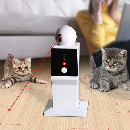 Robot jouet interactif pour chat avec griffoir - Compagnon amusant pour votre animal de compagnie