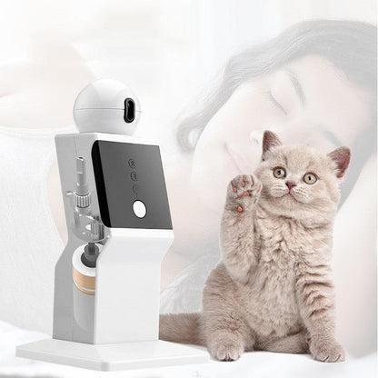 Robot jouet interactif pour chat avec griffoir - Compagnon amusant pour votre animal de compagnie