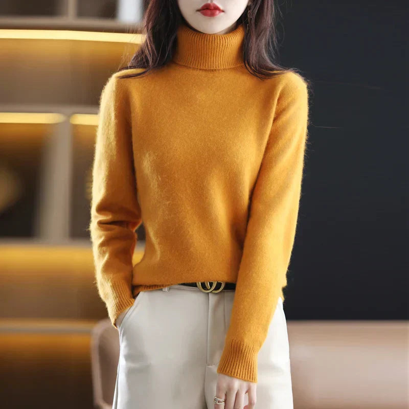 Weicher Rollkragenpullover aus Kaschmir | Damen