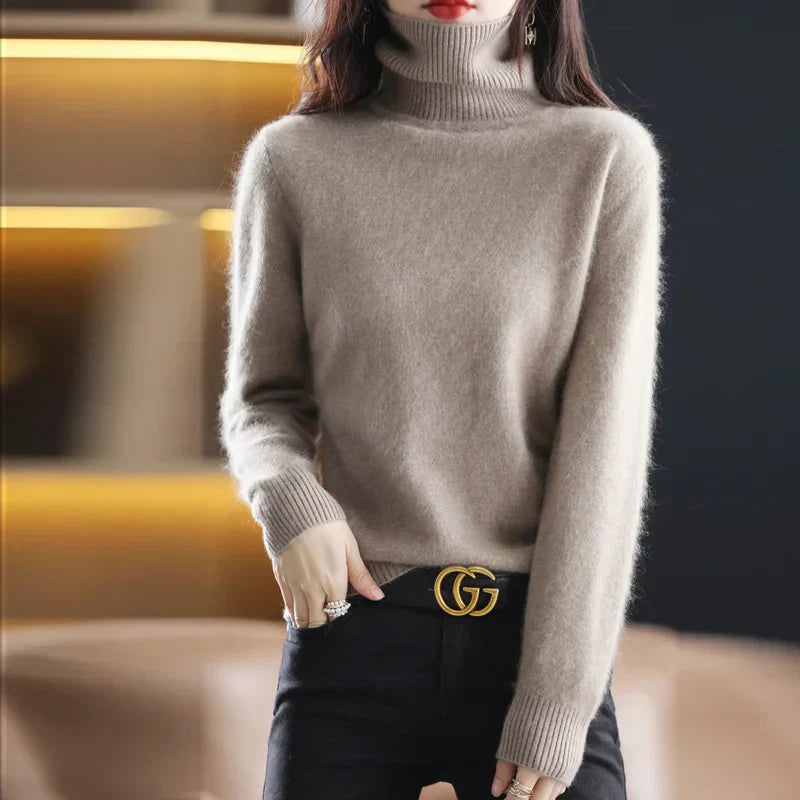 Weicher Rollkragenpullover aus Kaschmir | Damen