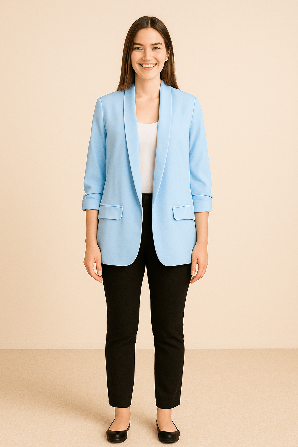 Blazer léger pour femmes – Avec des vêtements aufgerollten