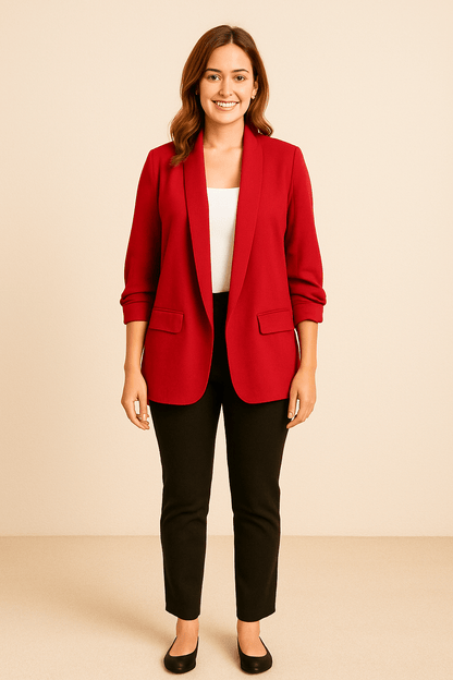 Blazer léger pour femmes – Avec des vêtements aufgerollten