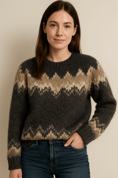 Pull-over élégant pour femmes – Tissu épais
