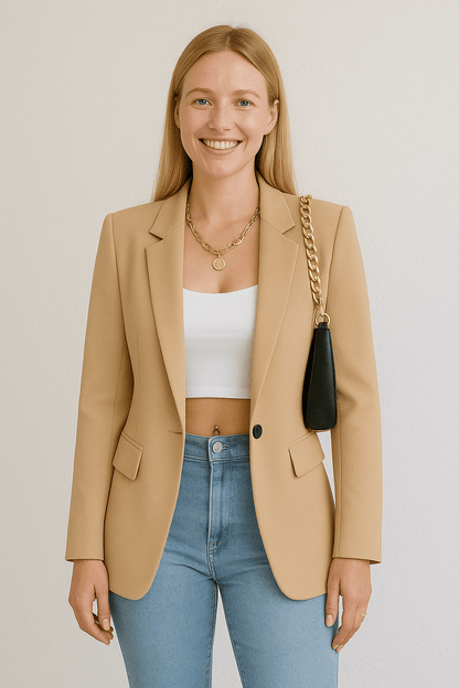 Blazer Damesmode – Veste streetwear chic et ajustée