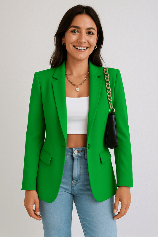 Blazer Damesmode – Veste streetwear chic et ajustée