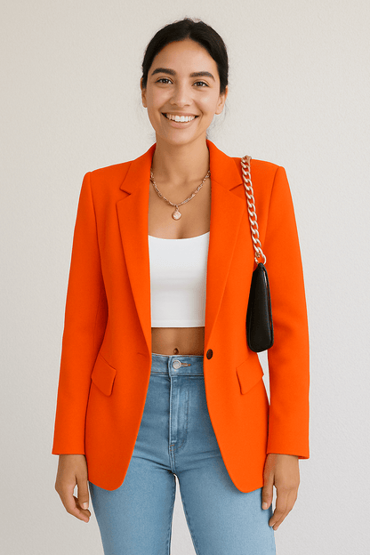 Blazer Damesmode – Veste streetwear chic et ajustée