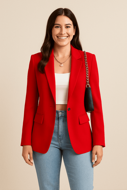 Blazer Damesmode – Veste streetwear chic et ajustée