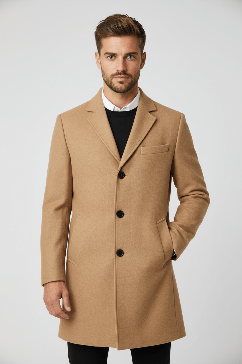 Herren Klassischer Winter-Trenchcoat | Raffinerter Stil und tägliche Wärme