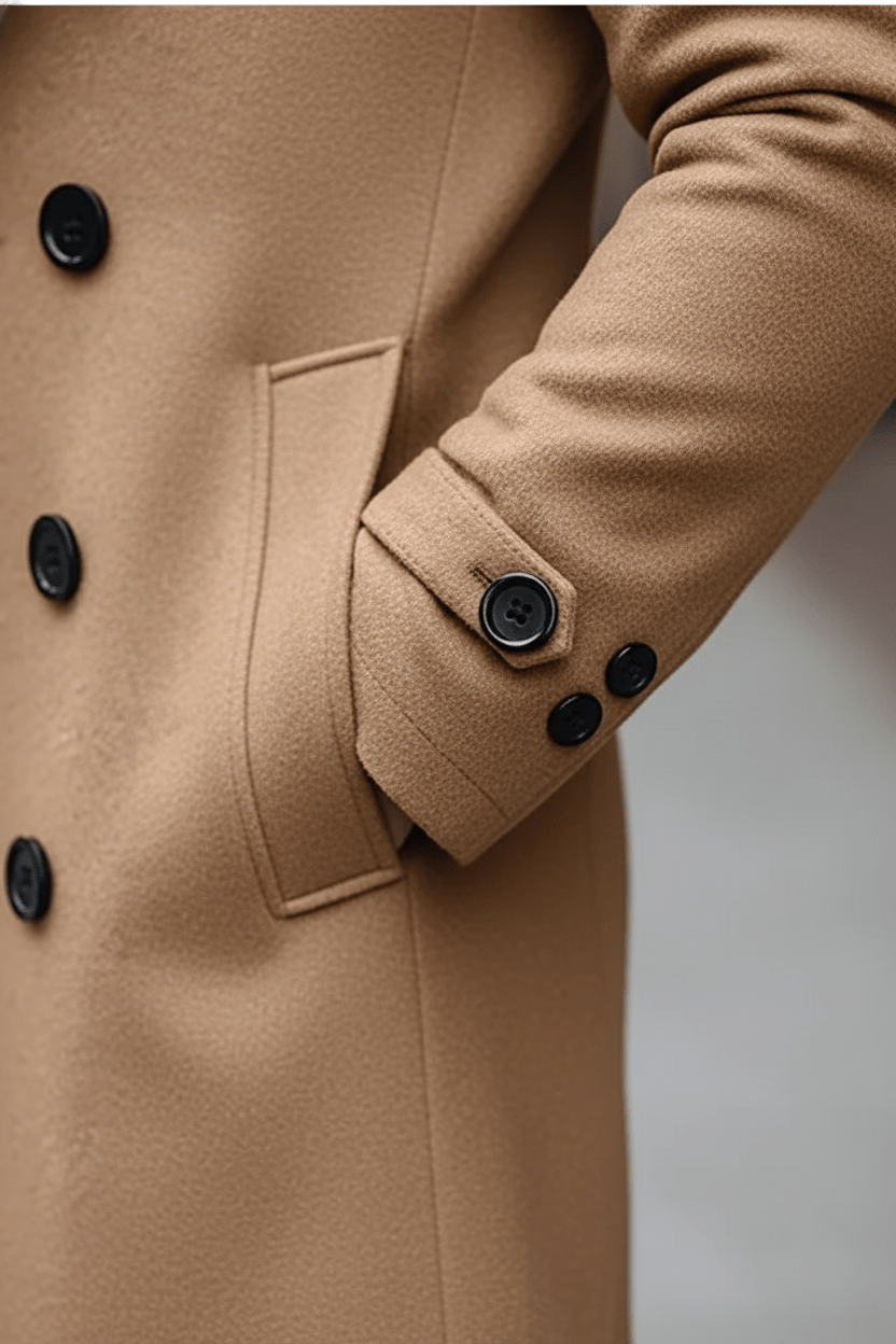 Trenchcoat Doublezijdige Homme | Tailored Fit et Verfijnd Ontwerp