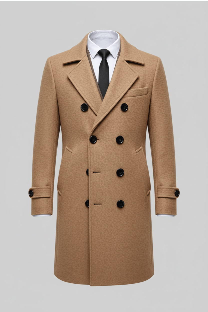 Trenchcoat Doublezijdige Homme | Tailored Fit et Verfijnd Ontwerp