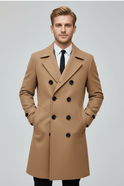 Trenchcoat Doublezijdige Homme | Tailored Fit et Verfijnd Ontwerp