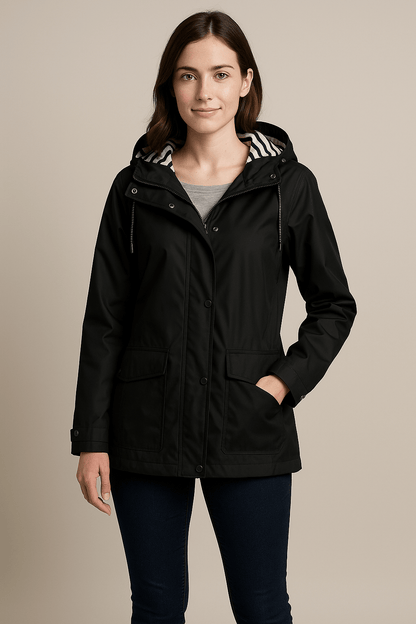 Manteau mi-long pour femme avec veste polyvalente