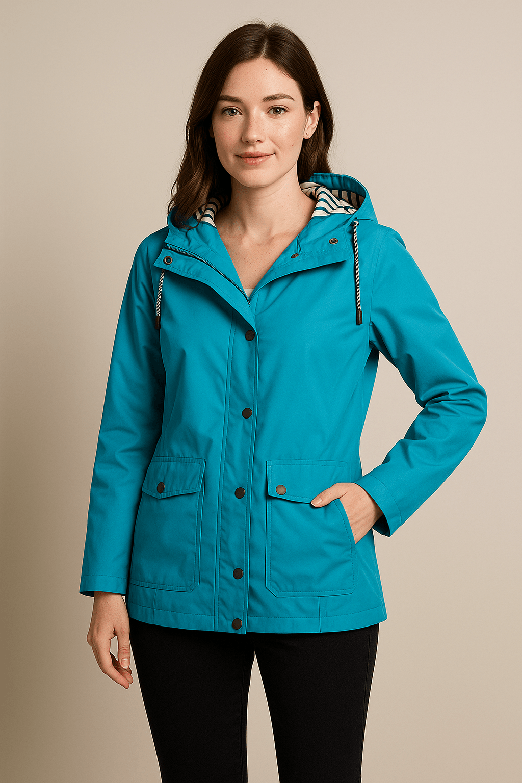 Manteau mi-long pour femme avec veste polyvalente