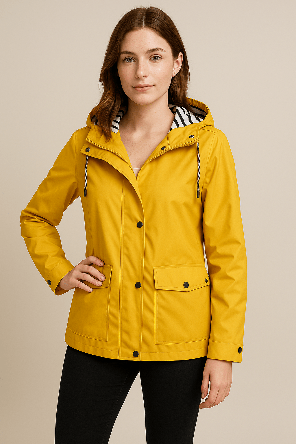 Manteau mi-long pour femme avec veste polyvalente