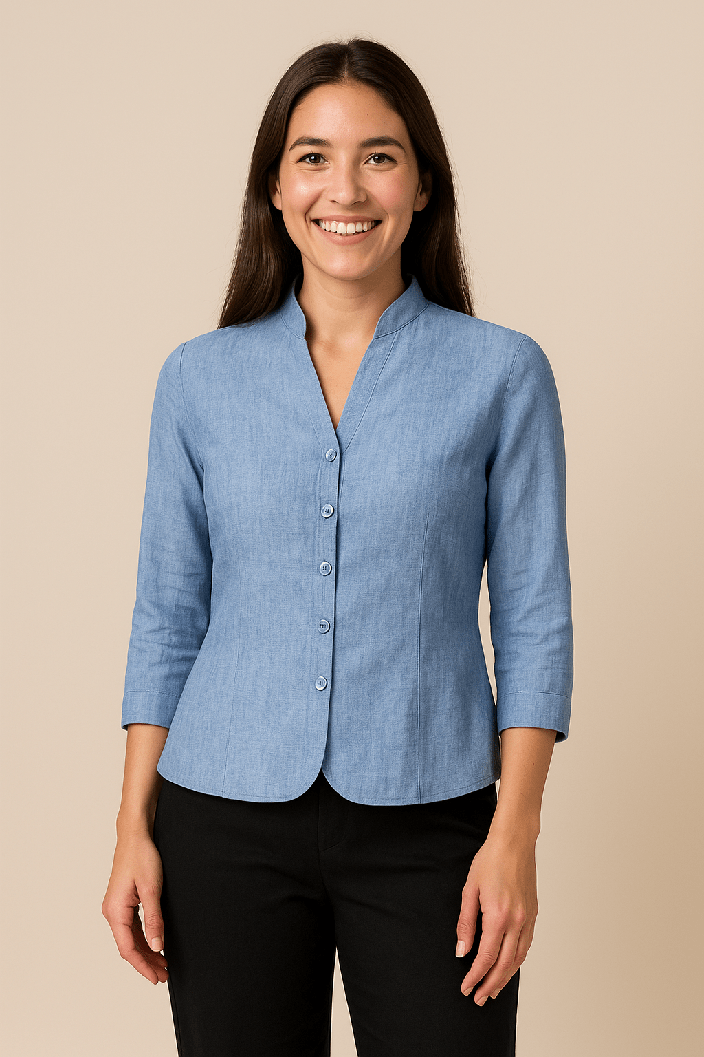 Damen Leinenblazer – Leichtes & Entspanntes Tailored Jacket