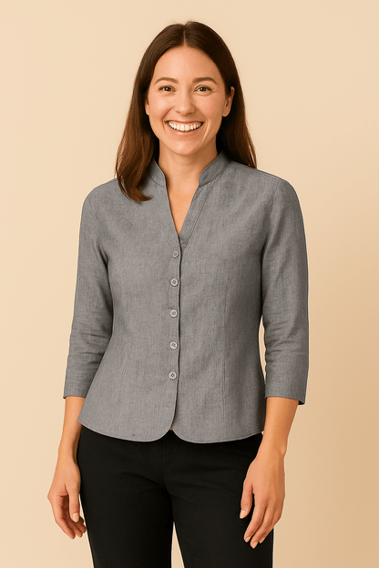 Damen Leinenblazer – Leichtes & Entspanntes Tailored Jacket