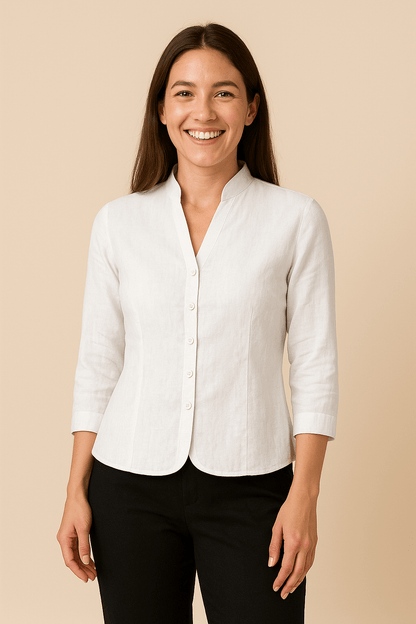 Blazer en lin pour femmes – Veste sur mesure Licht &amp; Ontspannen