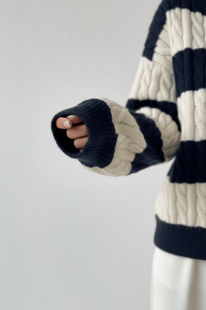 Pull surdimensionné en V ausschnitt avec cordons et détails gestuels pour femmes