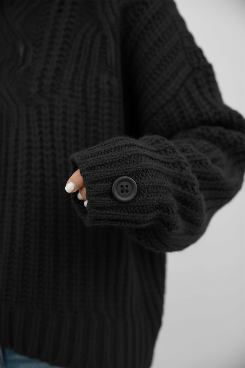 Pull-over pour femme avec hohem Kragen