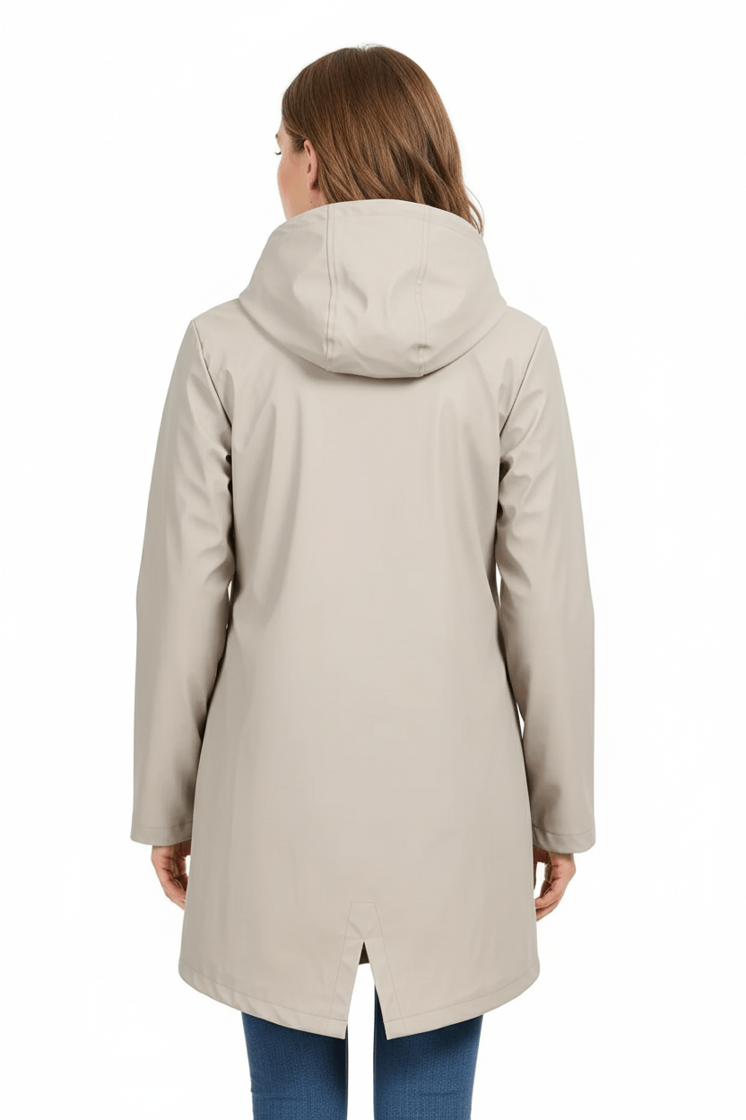 Trenchcoat Femme | Veste mi-longue imperméable avec coupe ajustée