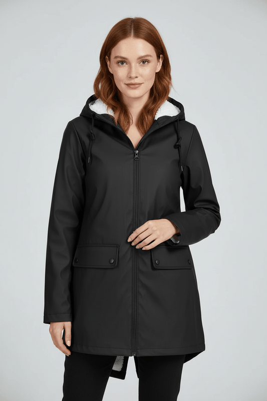 Trenchcoat Femme | Veste mi-longue imperméable avec coupe ajustée