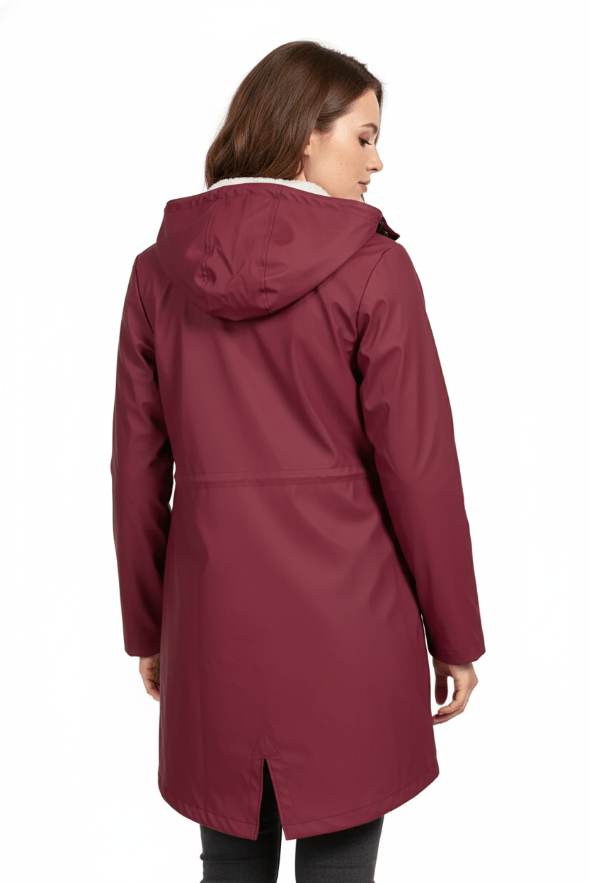 Trenchcoat Femme | Veste mi-longue imperméable avec coupe ajustée