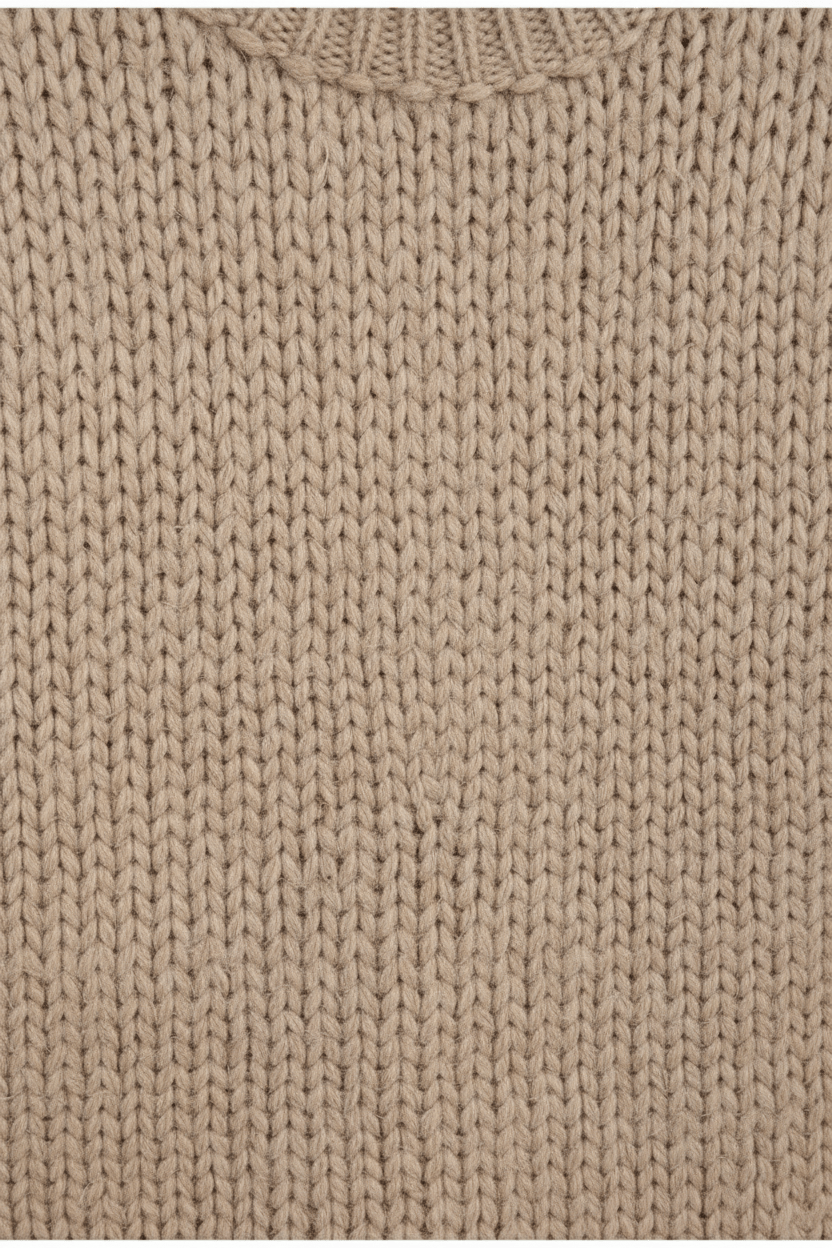 Dames Oversize Gebreide Trui met Ballonmouwen