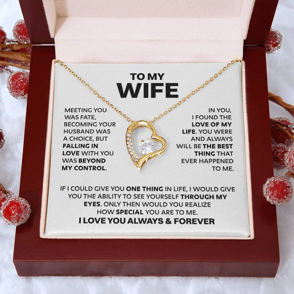 Shania - 'To My Wife' Heart Necklace — perfect for those who value comfort and design.