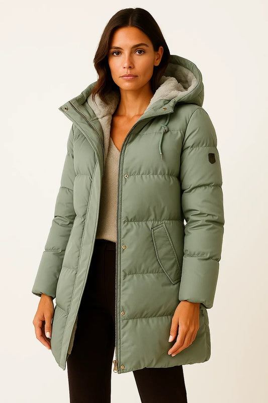 Dames Puffer Jacket – Vestes d'hiver isolées pour l'hiver et l'hiver