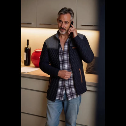 Leichte gesteppte Jacke für Herren – Warmer Komfort &amp; Moderner Casual-Stil