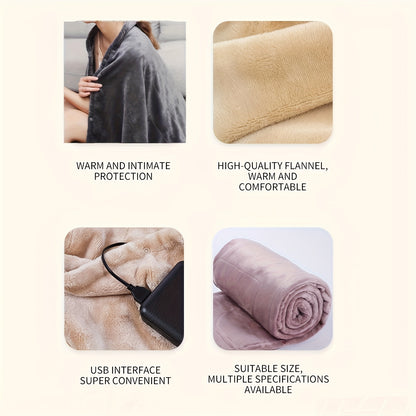 Elektrische Deken Sjaal - Draagbare Verhitte Deken voor Thuis &amp; Reizen