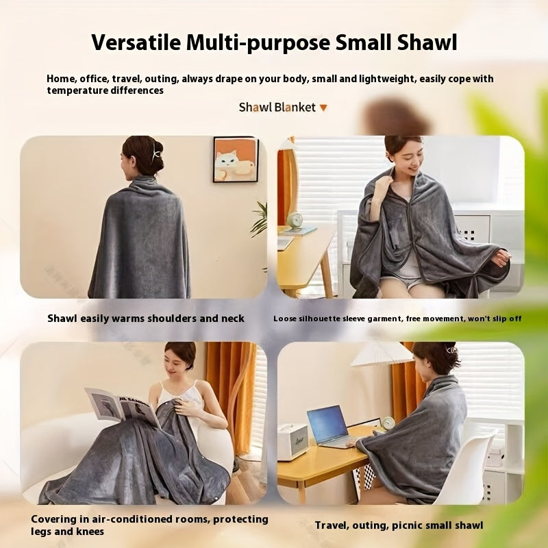 Elektrische Deken USB-Aangedreven Verwarmde Plaid - 3 Warmte-instellingen, Zachte Flanel