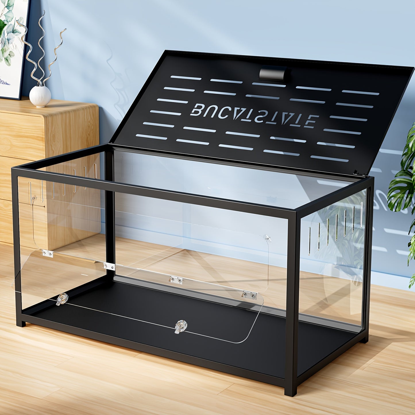 Grande cage pour hamster avec accès par le haut - Montage facile - Petit habitat pour hamsters