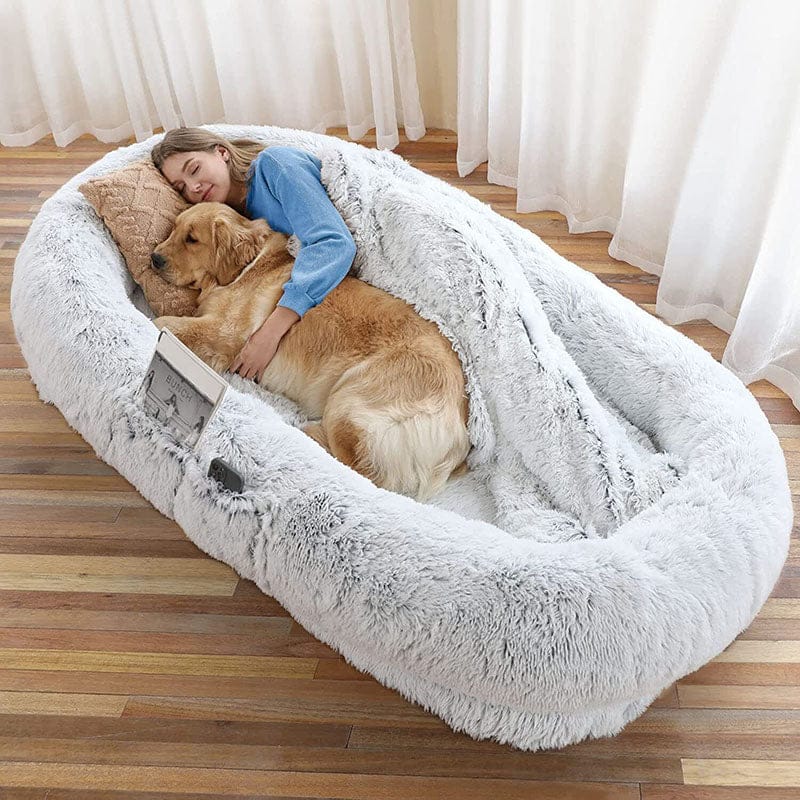 Grand lit pour chien pour humains – Le confort ultime pour les amoureux des animaux !