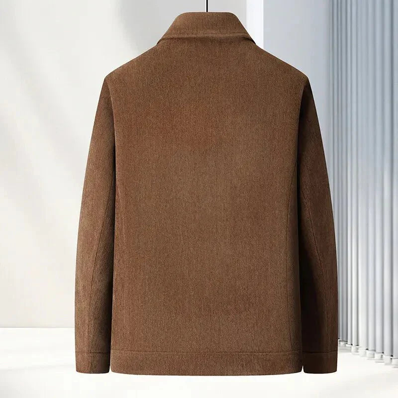 Herren Belmonte Reißverschlussjacke – Lässige, gewebte, leichte Schicht