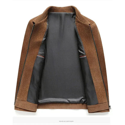 Herren Belmonte Reißverschlussjacke – Lässige, gewebte, leichte Schicht