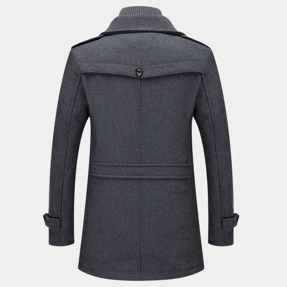 Homme Wollmantel | Einreihig | Mit Reißverschluss | Trench-coat en laine | Vestes d'hiver pour hommes