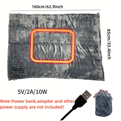 Elektrische Deken Sjaal - Draagbare Verhitte Deken voor Thuis &amp; Reizen