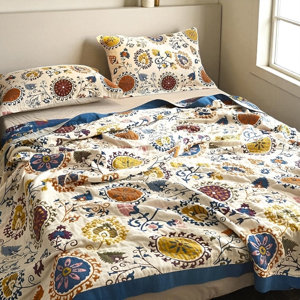 Couvre-lit en gaze de coton douce et respirante pour un confort estival