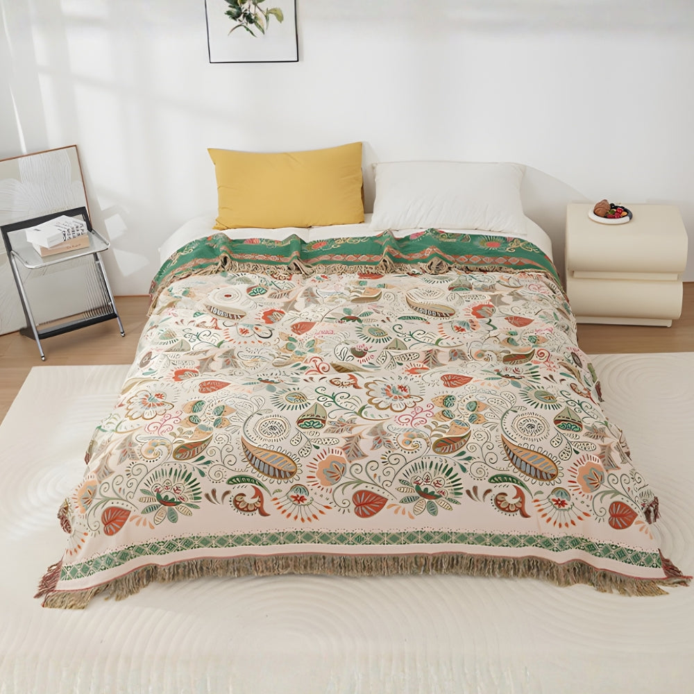 Herbstblatt Boho Wendedecke